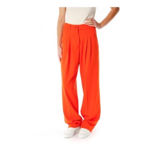 Essentiel Antwerp Wide Trousers Orange, Dam