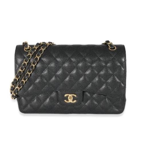 Chanel Vintage Pre-owned Laeder crossbodyvskor Black, Dam