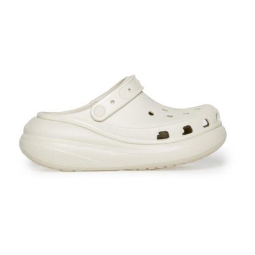 Crocs Beige Slip-On Gummisandaler Kvinnor Beige, Dam