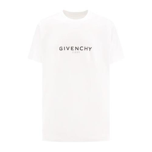 Givenchy Vit T-shirt med omvänd tryck White, Herr