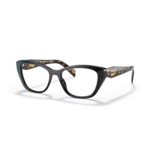 Prada Stiliga Solglasögon Svart Ram Black, Unisex