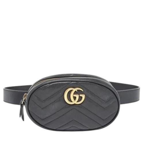 Gucci Vintage Pre-owned Laeder gucci-vskor Black, Dam