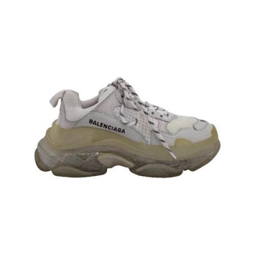 Balenciaga Vintage Pre-owned Plast sneakers Beige, Dam