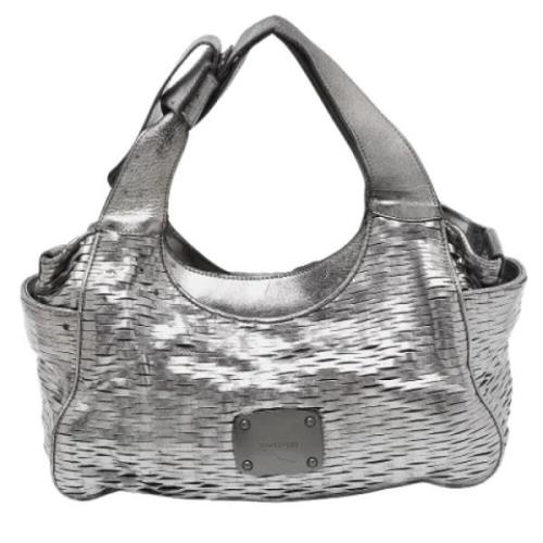 Jimmy Choo Pre-owned Pre-owned Laeder handvskor Gray, Dam