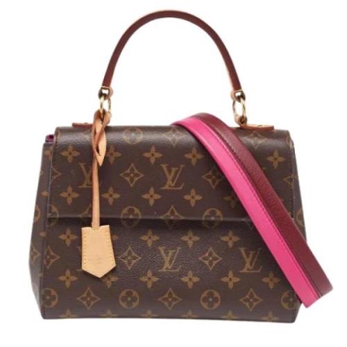 Louis Vuitton Vintage Pre-owned Belagd canvas handvskor Brown, Dam