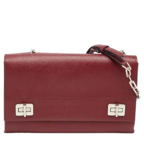 Prada Vintage Pre-owned Laeder prada-vskor Red, Dam