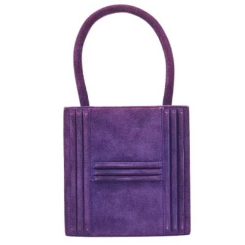 Hermès Vintage Pre-owned Tyg handvskor Purple, Dam