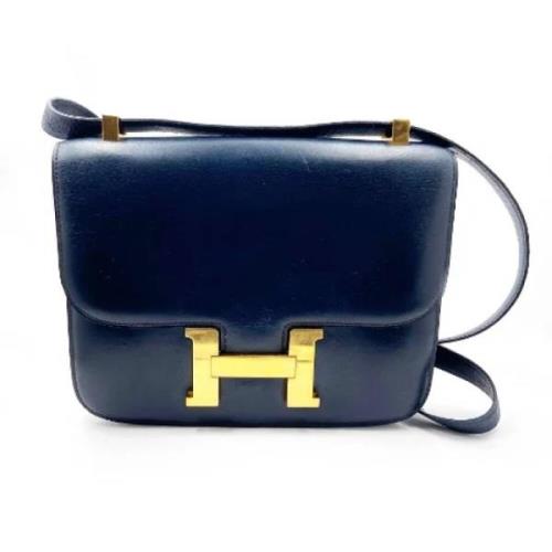 Hermès Vintage Pre-owned Laeder handvskor Blue, Dam