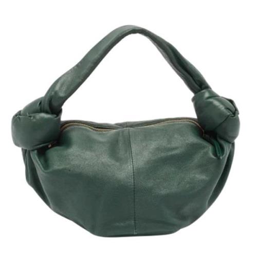 Bottega Veneta Vintage Pre-owned Laeder handvskor Green, Dam