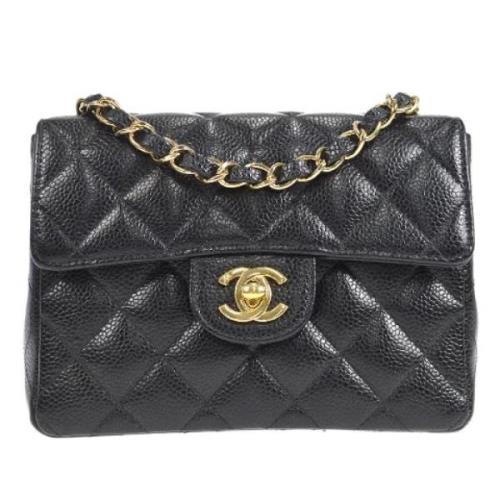 Chanel Vintage Pre-owned Laeder chanel-vskor Black, Dam