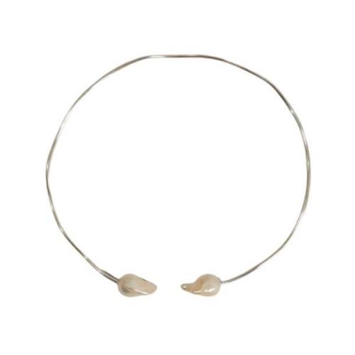 Malababa Tahiti Pärla Choker Halsband Gray, Dam