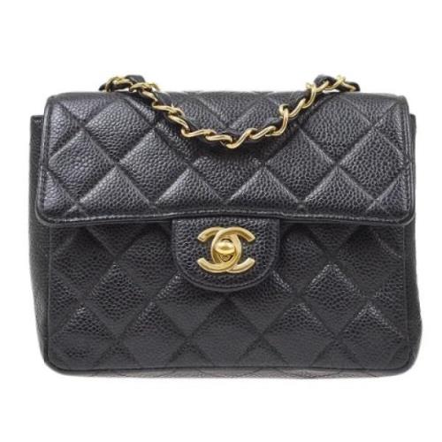 Chanel Vintage Pre-owned Laeder chanel-vskor Black, Dam