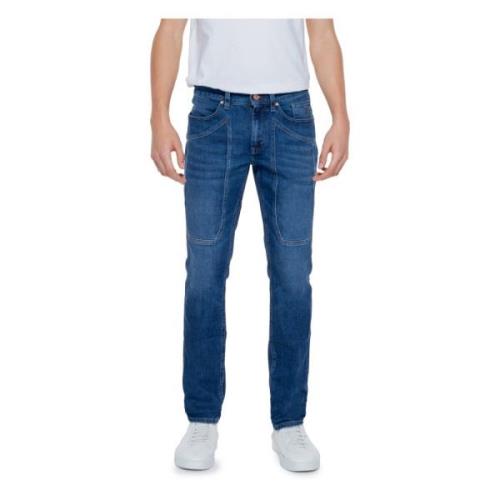 Jeckerson Blå Dragkedja Knapp Herr Jeans Blue, Herr