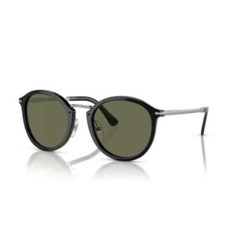 Persol Stiliga solglasögon med gröna linser Black, Unisex