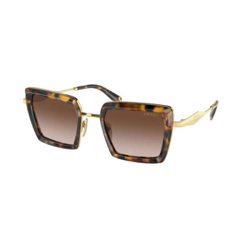 Prada Stiliga solglasögon med unik design Brown, Dam
