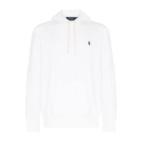 Ralph Lauren Vit Bomull Hoodie Sweater White, Herr