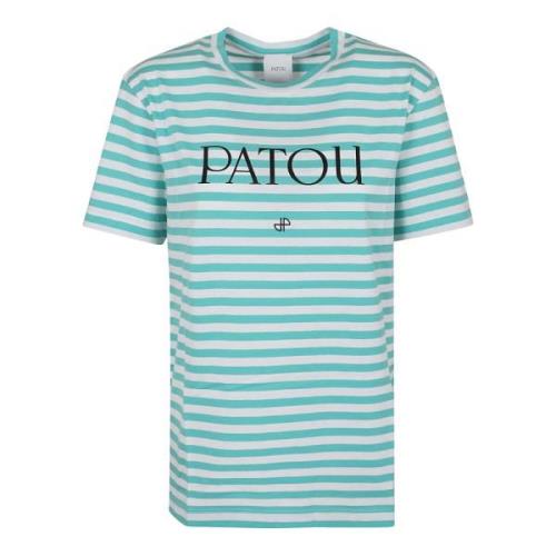 Patou Grön Randig T-shirt Green, Dam