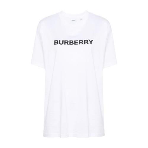Burberry Logo Print Crew Neck T-shirts White, Dam