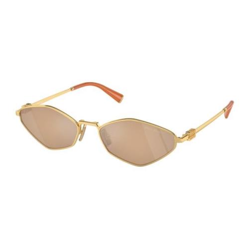 Miu Miu Stiliga solglasögon i svart Beige, Unisex