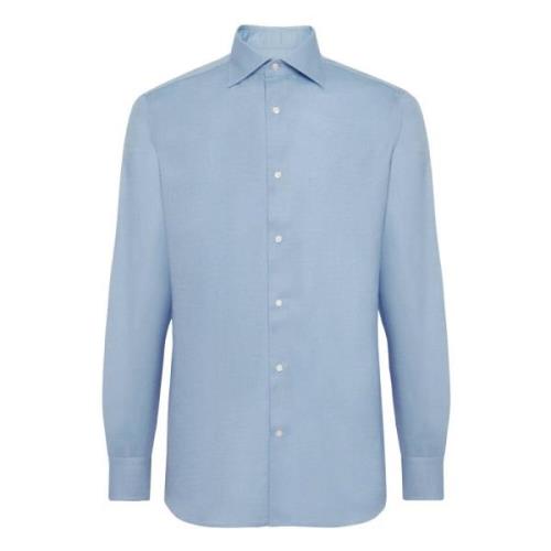 Boggi Milano Ultimate NON Iron Regular Fit Bomull Dobby Skjorta Blue, ...