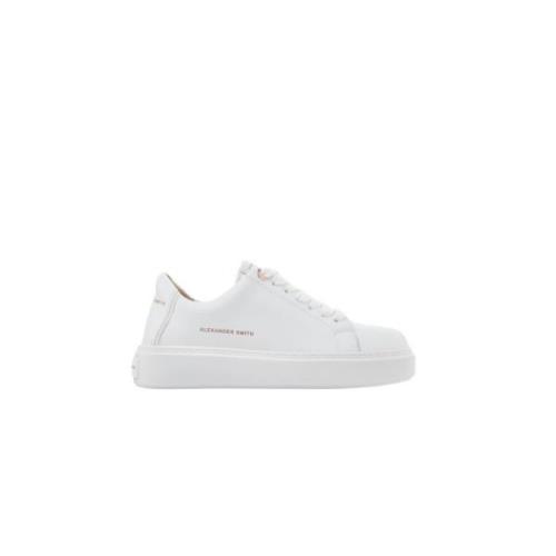 Alexander Smith London Woman Total White Sneakers White, Dam