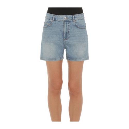 Moschino Denim Shorts för en snygg look Blue, Dam