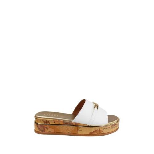 Alviero Martini 1a Classe Vita Sandaler Elegant Sommarstil White, Dam