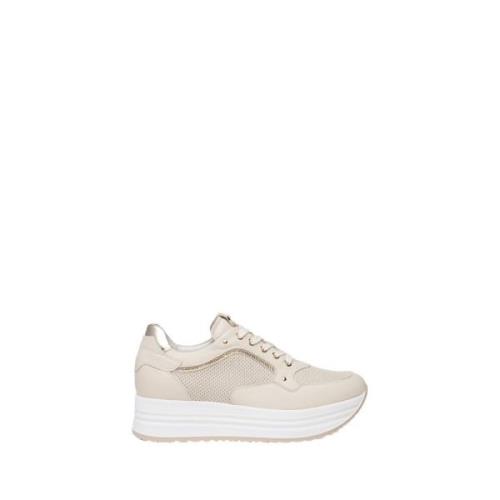 Nerogiardini Vita Läder Sneakers Beige, Dam