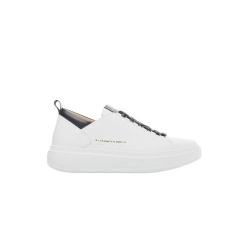 Alexander Smith Wembley Man White Black Sneakers White, Herr