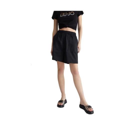 Liu Jo Svarta Moderna Feminina Shorts Black, Dam