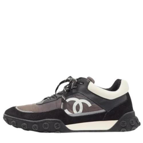 Chanel Vintage Pre-owned Nylon sneakers Black, Dam