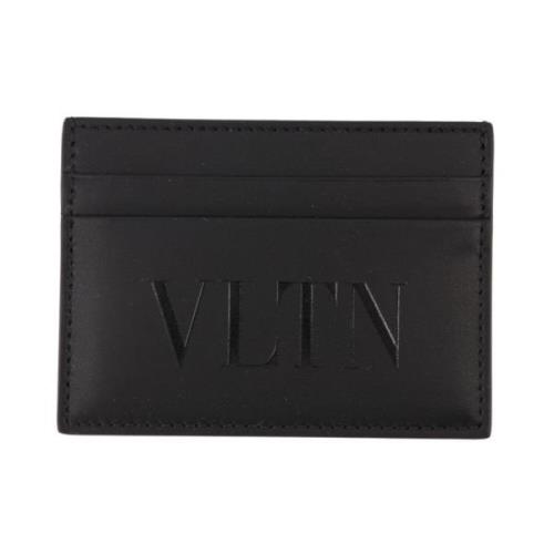 Valentino Garavani Svart Läderkorthållare Vltn Black, Herr