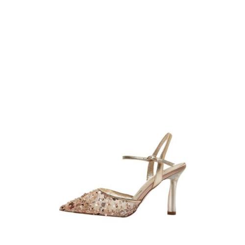 Emanuelle Vee Beige Klack Sandaler Beige, Dam