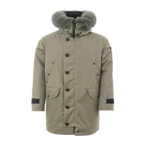 Peuterey Vadderad huva parkas Green, Herr