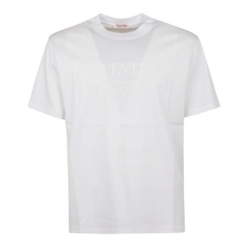 Valentino Garavani Ikonisk Jersey T-shirt Regular Passform White, Herr
