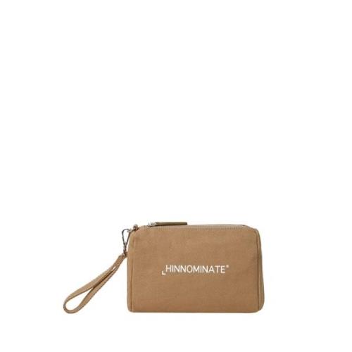 Hinnominate Brun Läder Clutch Väska Brown, Dam