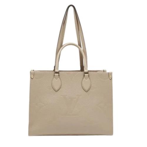 Louis Vuitton Vintage Pre-owned Laeder totevskor White, Dam