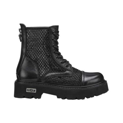 Cult Svarta Ankelboots Black, Dam