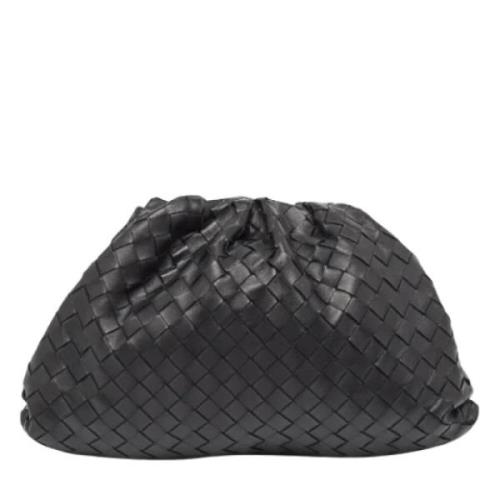 Bottega Veneta Vintage Pre-owned Laeder kuvertvskor Black, Dam