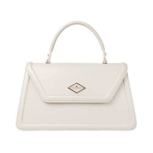 Alexander Smith Elizabeth Large Cream Handväska Beige, Dam