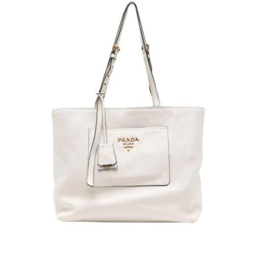 Prada Vintage Pre-owned Laeder totevskor White, Dam