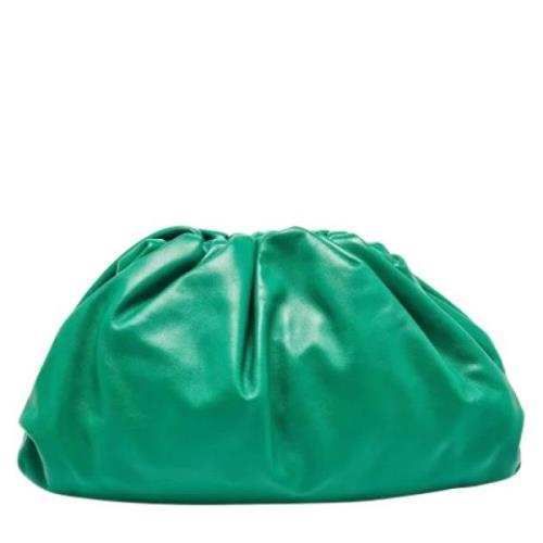 Bottega Veneta Vintage Pre-owned Laeder kuvertvskor Green, Dam