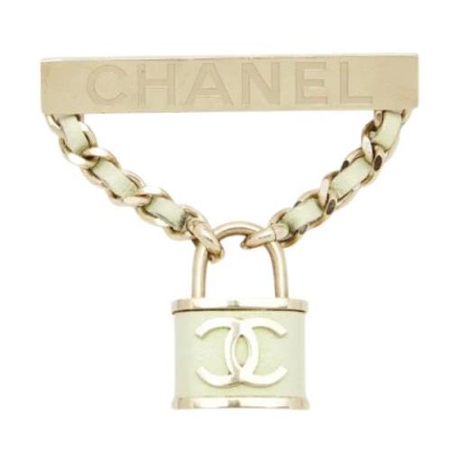 Chanel Vintage Pre-owned Laeder chanel-smycken Yellow, Dam