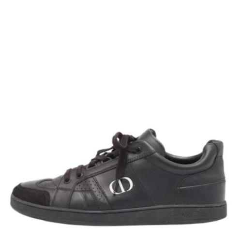 Dior Vintage Pre-owned Laeder sneakers Black, Dam