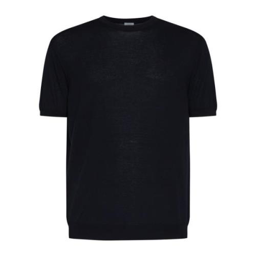 Malo Nattblå Bomull T-shirt Black, Herr