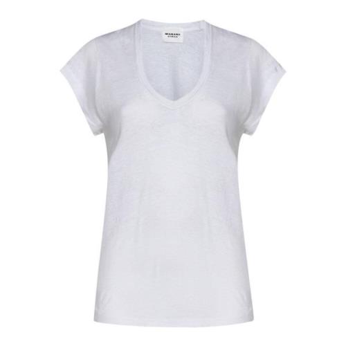 Isabel Marant Étoile Vita T-shirts och Polos Zankou-GC White, Dam
