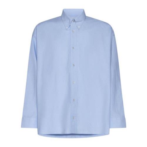 Studio Nicholson Button Down Skjortor Blue, Herr