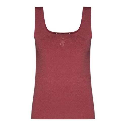 JW Anderson Rosa Anchor Tank Top Pink, Dam