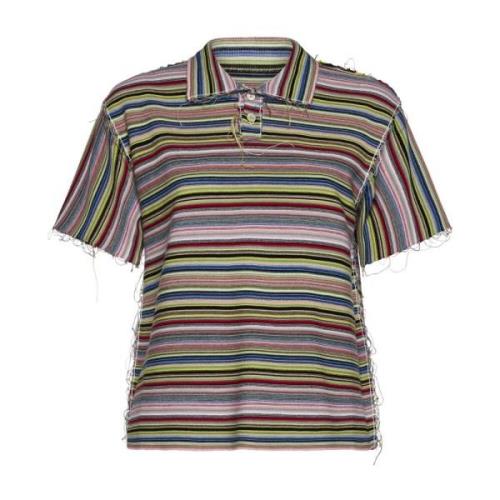 Maison Margiela Randig Polotröja Multicolor, Dam