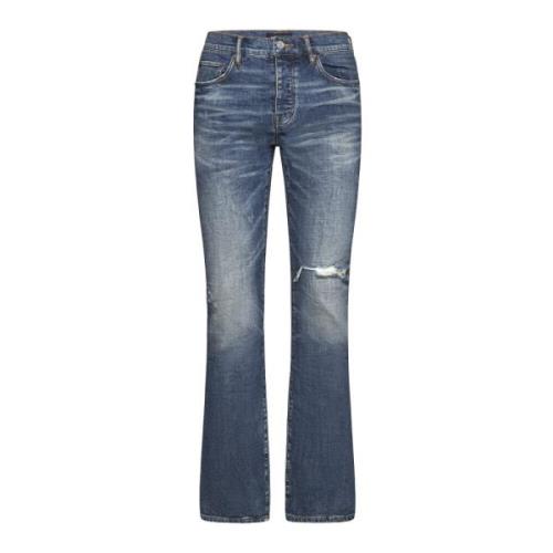 Purple Brand Indigo Blå Ripped Denim Jeans Blue, Herr